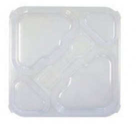 Tapa para bandeja de 5 Compartimentos en Polipropileno 